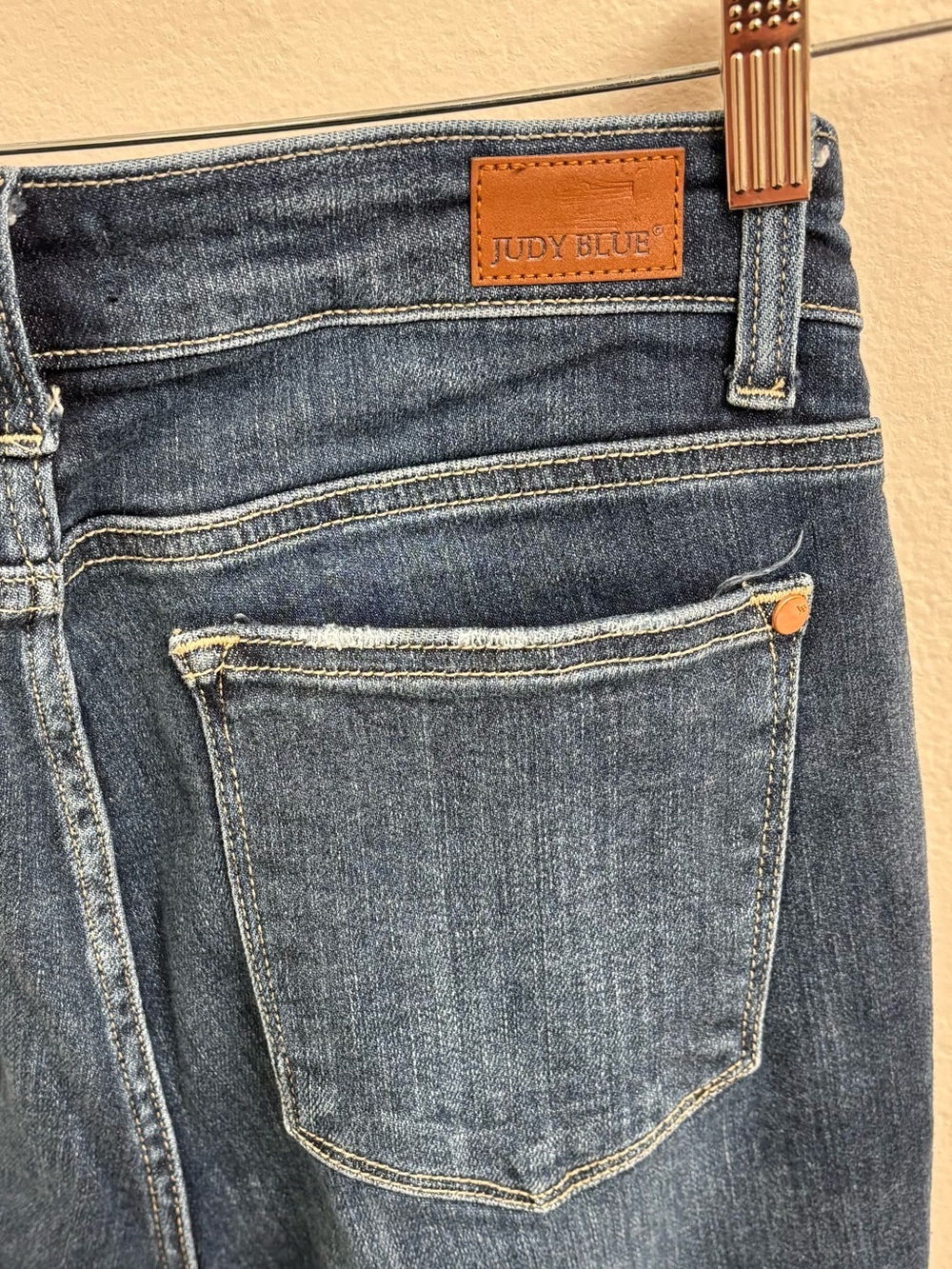 Judy Blue Jeans Boot Cut, High Rise, Dark Wash, Stretch Denim Size 9/29 - Picture 3 of 10